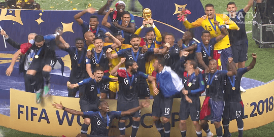 Francia gana Copa Mundial de 2018.