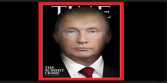 Trump Putin transformación en portada de revista Time.