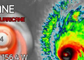 Huracán Lane se fortaleció a una poderosa tormenta de categoría 5 la noche del martes