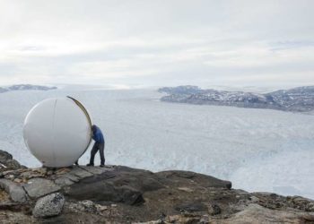 Un inmenso cráter  ha sido descubierto bajo el hielo ártico que cubre Groenlandia