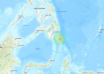 Un fuerte terremoto de magnitud 6,9 azotó la isla de Mindanao, en el sur de Filipinas, el sábado