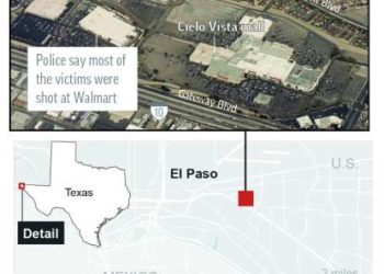 Alrededor de 20 muertos en tiroteo en complejo comercial de El Paso,Texas
