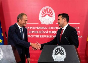 El presidente del Consejo Europeo, Donald Tusk, dice Macedonia del Norte está lista para conversaciones de membresía