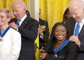 Simone Biles y Megan Rapinoe honradas con la Medalla Presidencial de la Libertad
