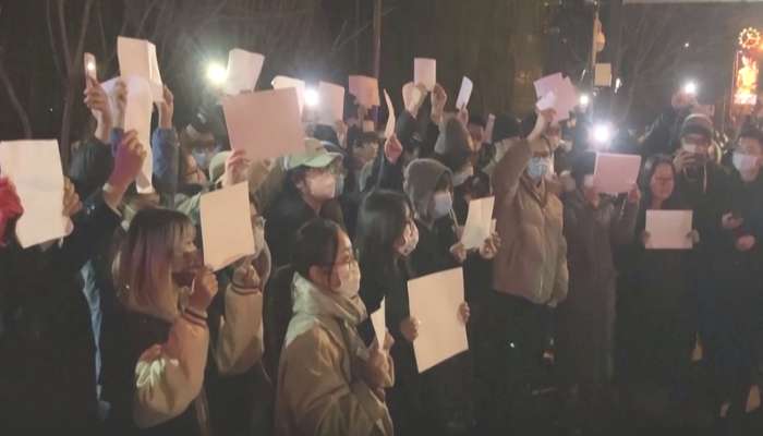 Protestas sin precedentes por política Cero-COVID en China
