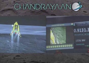 Nave espacial Chandrayaan-3 de India aterriza exitosamente en la superficie lunar