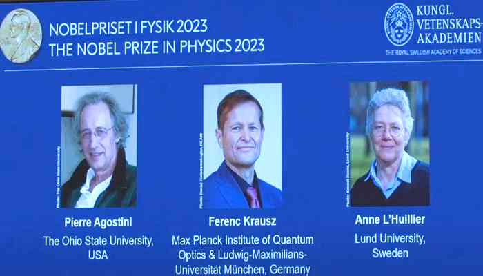 3 científicos ganan el Nobel de Física 2023 por su avance en la captura de los momentos más cortos en el tiempo