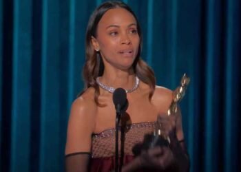 El emotivo triunfo de Zoe Saldaña en los Óscar 2025