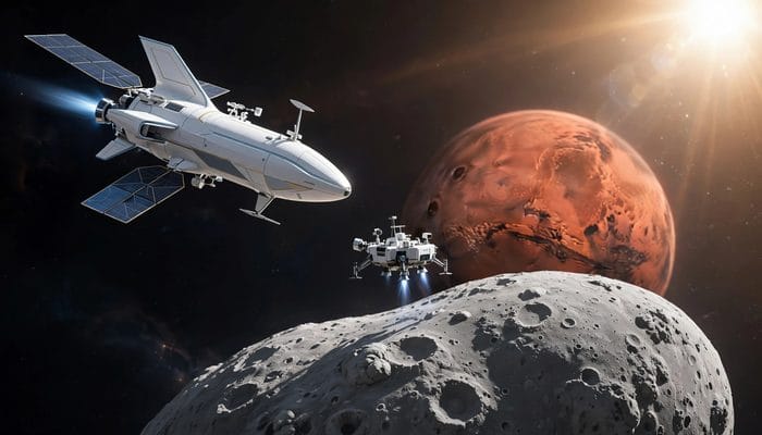 La sonda japonesa MMX ya viaja hacia Fobos para traer un pedazo de la luna de Marte